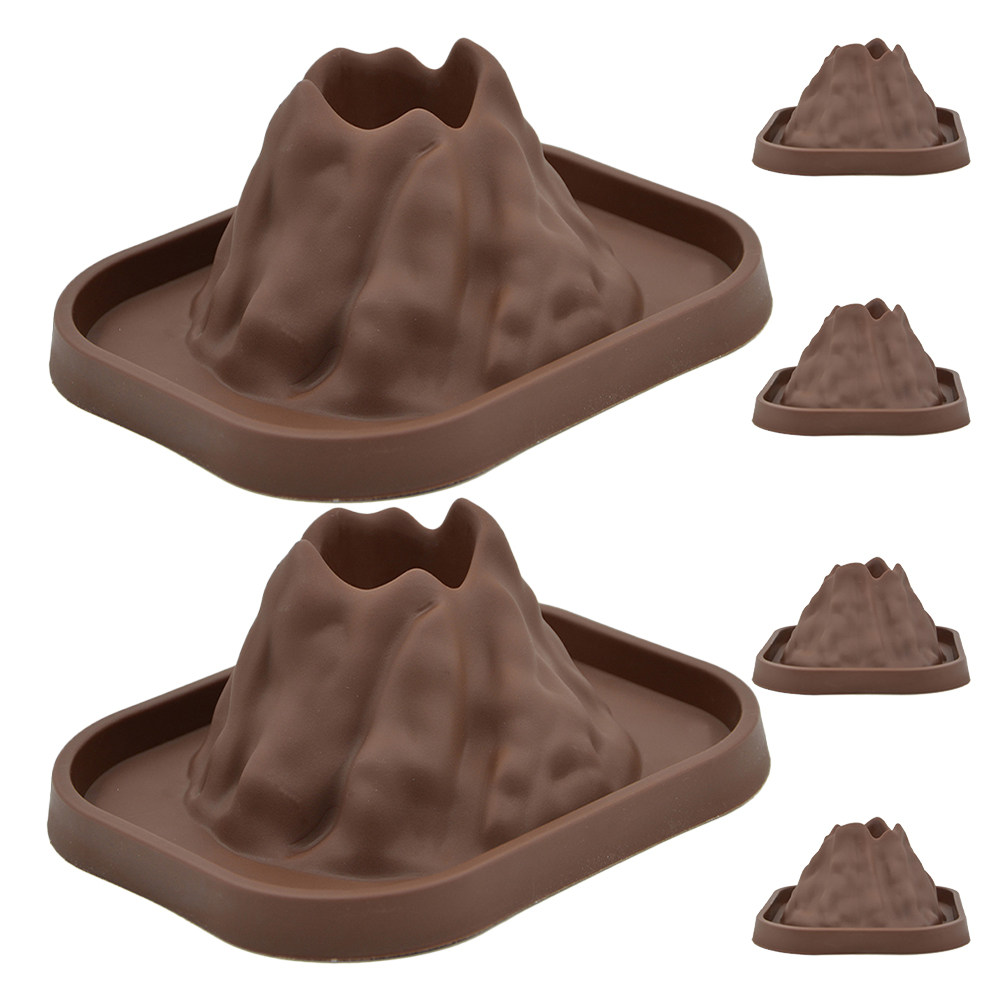 Science Kit Volcano - ชุดอุปกรณ์จำลองการปะทุของภูเขาไฟ 6 ชิ้น วัสดุที่สมจริงและมั่นคง ชุดอุปกรณ์ DIY