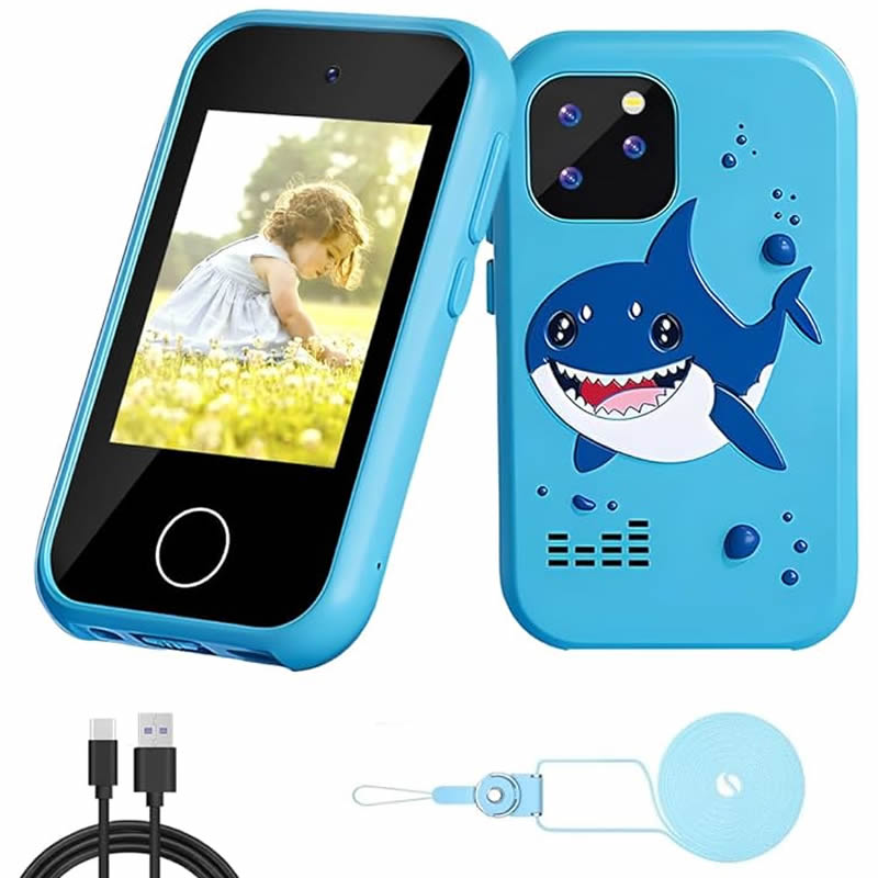 Kids Education Phone - กล้องดิจิตอล โทรศัพท์มือถือเด็ก เครื่องเล่น MP3 ของเล่นกล้องถ่ายรูป หน้าจอสัมผัส