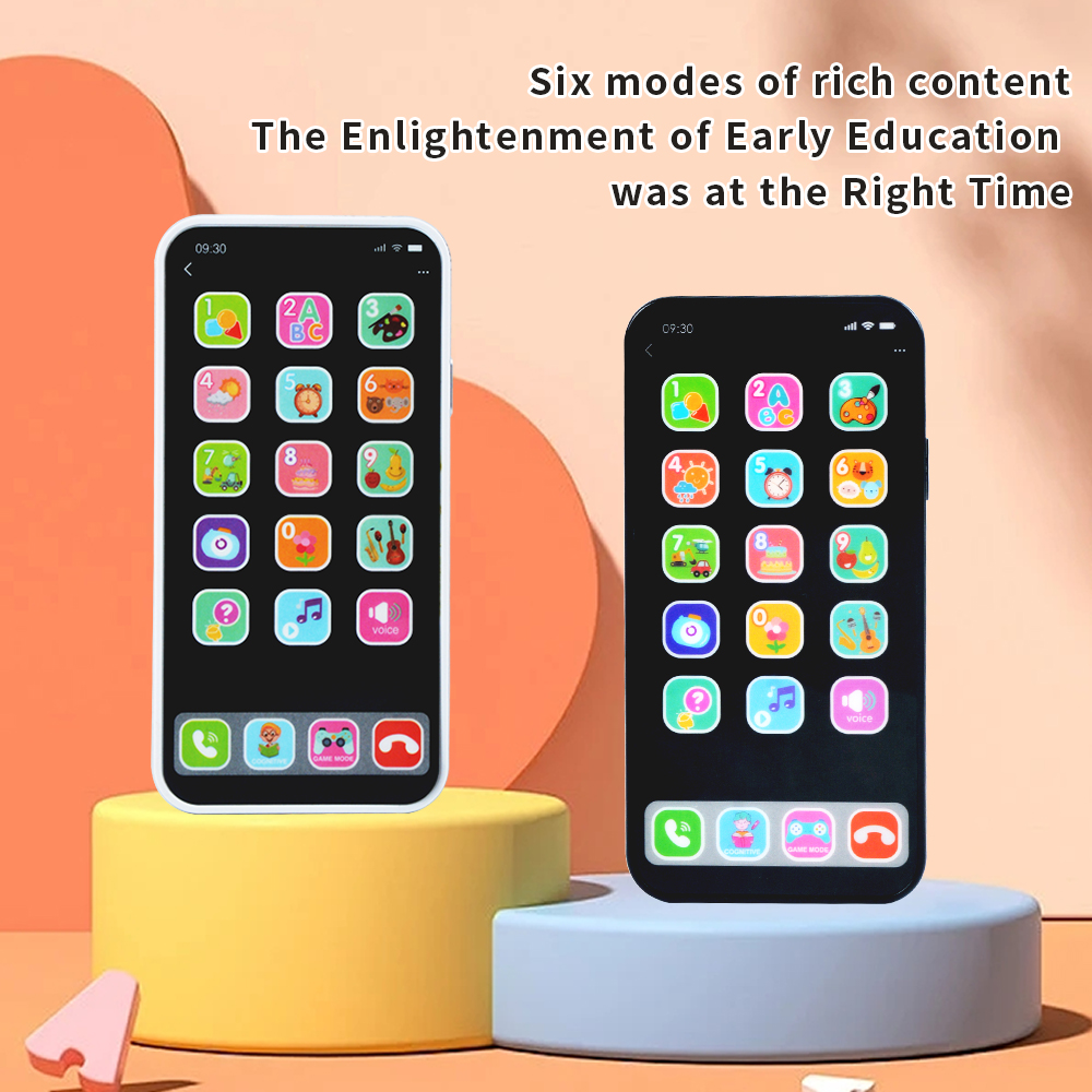 Kids Education Phone - ของเล่นโทรศัพท์จำลองหน้าจอสัมผัสสำหรับเด็ก พร้อมโหมดดนตรีหลากหลาย สำหรับการเรียนรู้และการเล่นสมมติเพื่อการศึกษาปฐมวัย