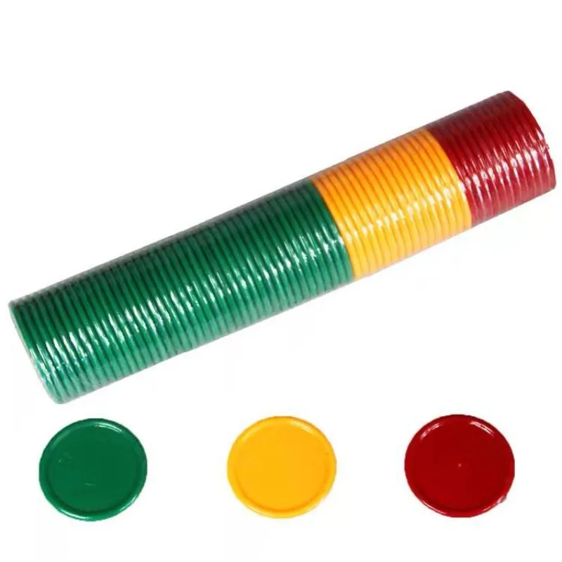 Kids Education Room - ชิปโป๊กเกอร์ 3.2 ซม.3 สีชิปพลาสติกชุดสําหรับ Entertainment Party
