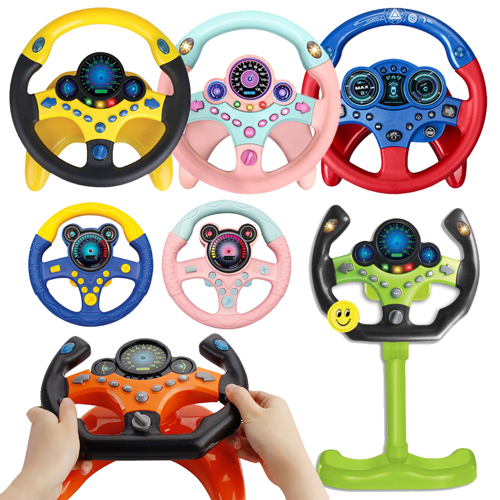Kids Education Phone - จําลองไฟฟ้าพวงมาลัยของเล่นแสงและเสียงการศึกษาเด็ก Co-Pilot รถเด็กของเล่น Vocal ของเล่นของขวัญ