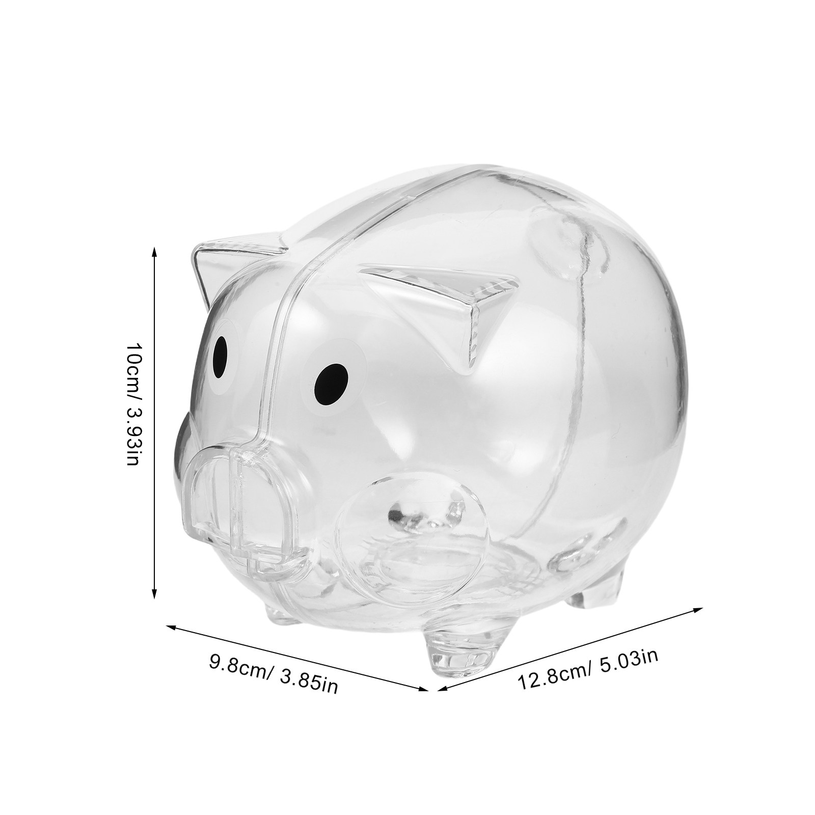กระปุกออมสินรูปหมูใส 2 ชิ้น สำ - Kids Education Savings บทวิจารณ์และราคา