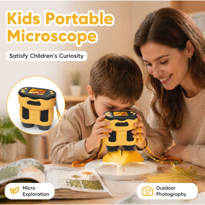 กล้องจุลทรรศน์ดิจิตอล 4K 1000X - Kids Education News บทวิจารณ์และราคา