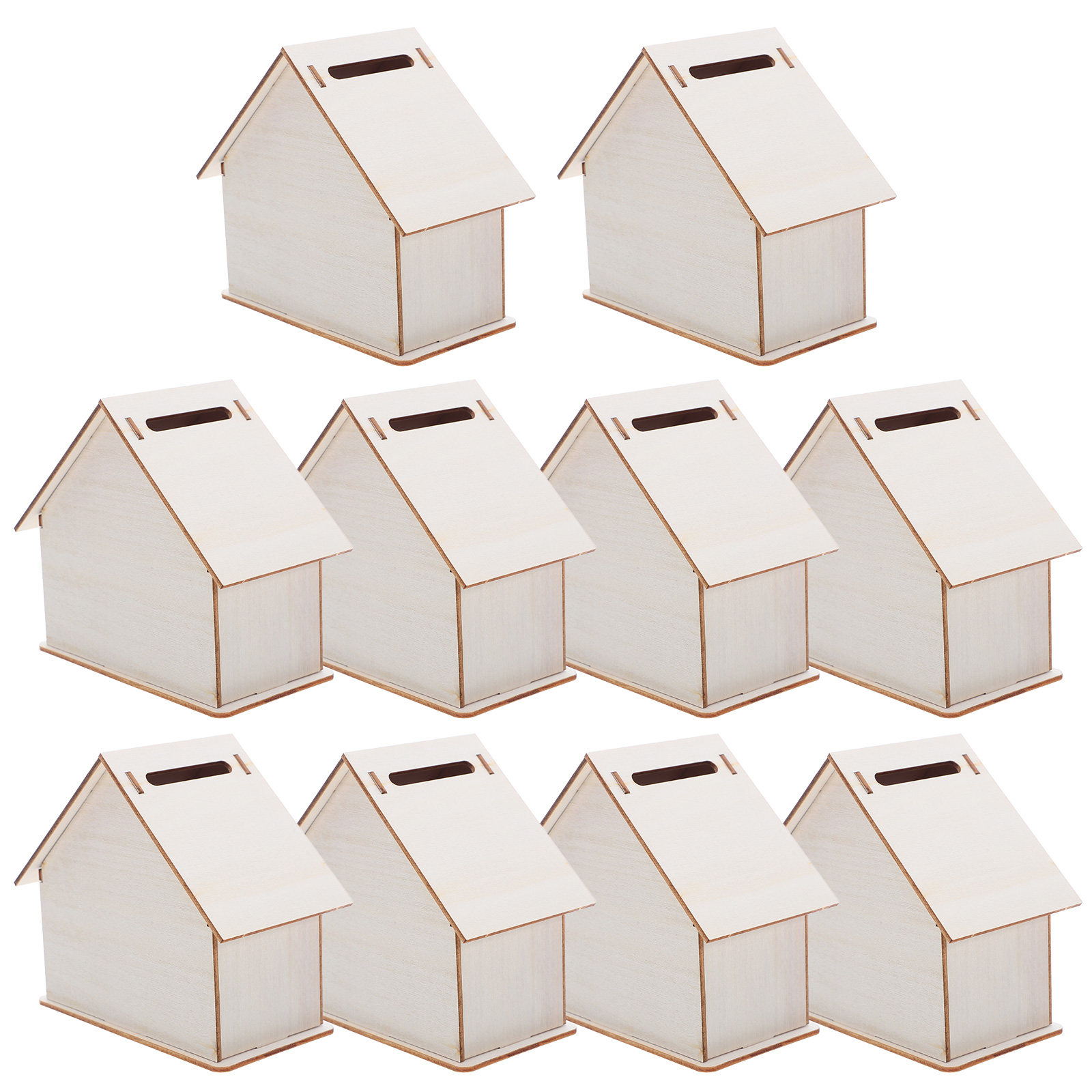 กระปุกออมสินไม้ DIY 10 ชิ้น ชุ - Kids Education Savings บทวิจารณ์และราคา