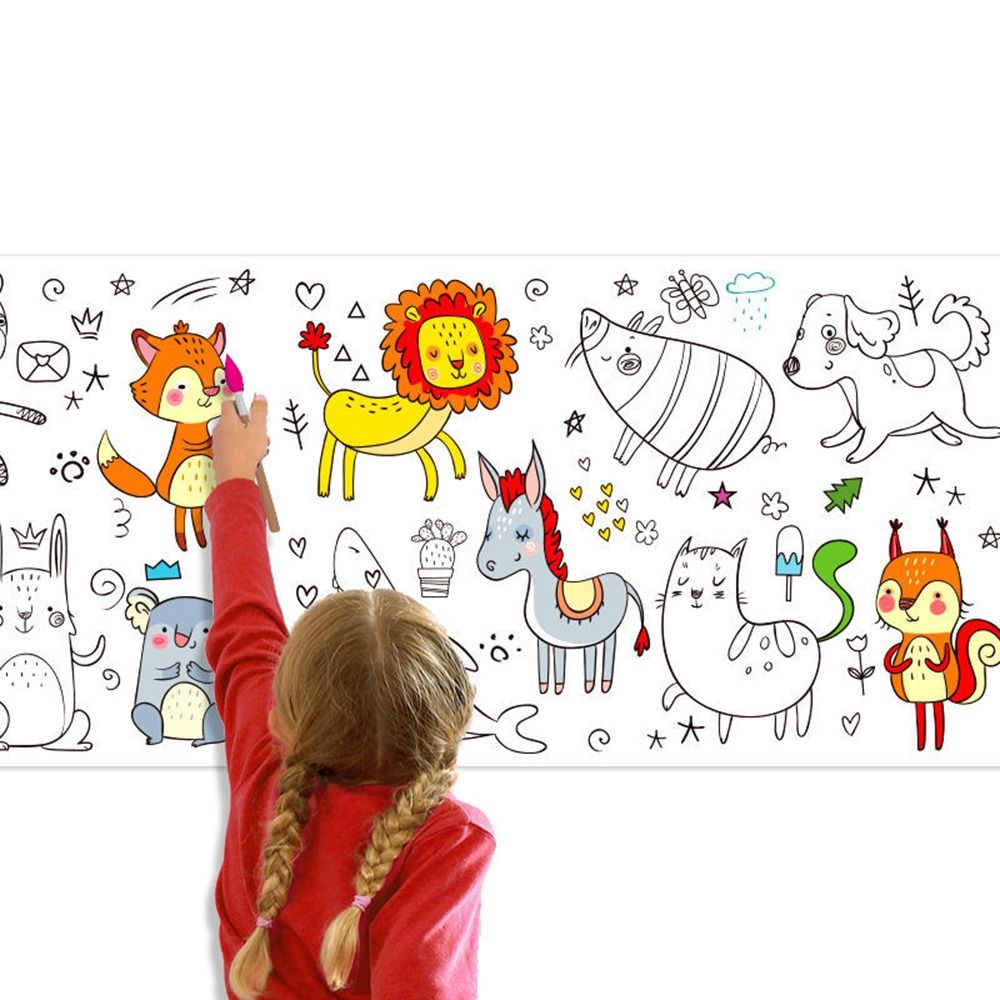 สติ๊กเกอร์ติดผนัง กระดาษกราฟฟิ - Kids Education Laptop บทวิจารณ์และราคา