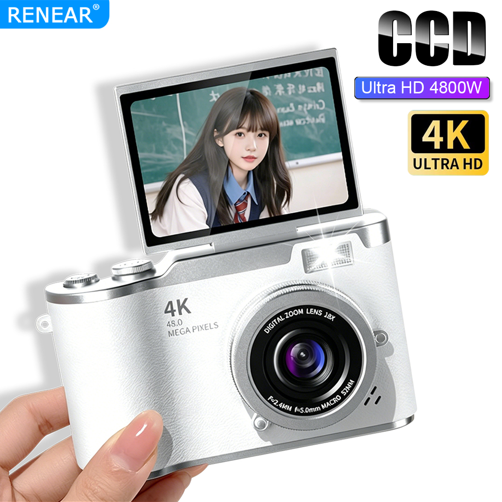 กล้องดิจิตอลพกพา 4K CCD HD 48M - Kids Education News บทวิจารณ์และราคา