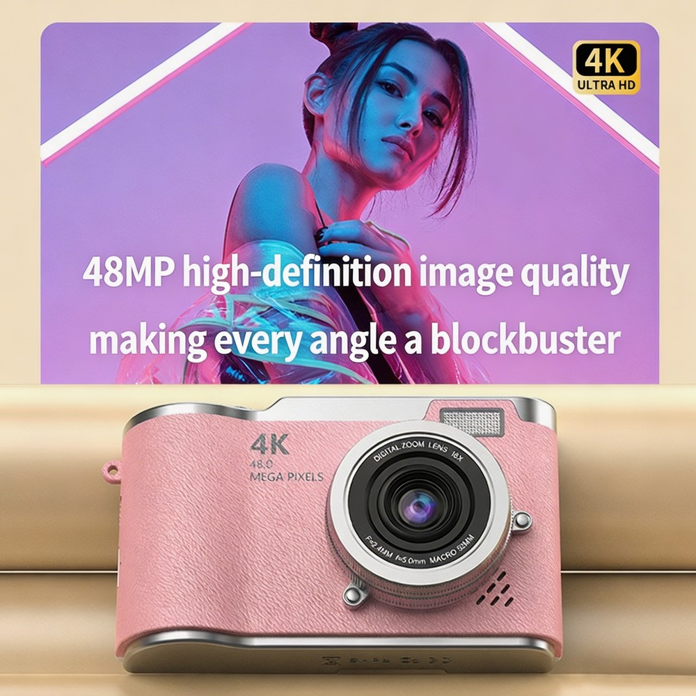 กล้องดิจิตอลพกพา 4K CCD HD 48M - Kids Education News บทวิจารณ์และราคา