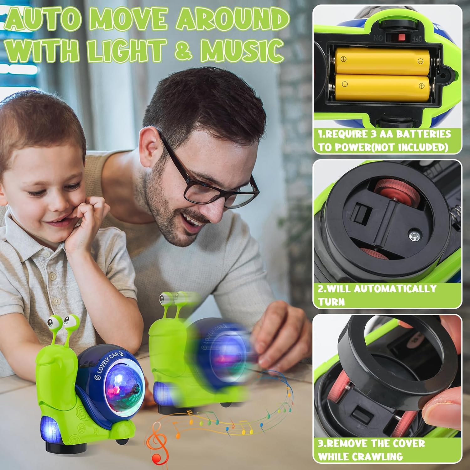 ของเล่นหอยทากคลาน เดินได้ เเตะ - Kids Education Phone บทวิจารณ์และราคา