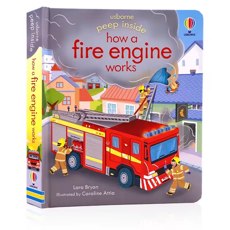 Usborne Peep Inside How A Fire - Kids Education Book บทวิจารณ์และราคา