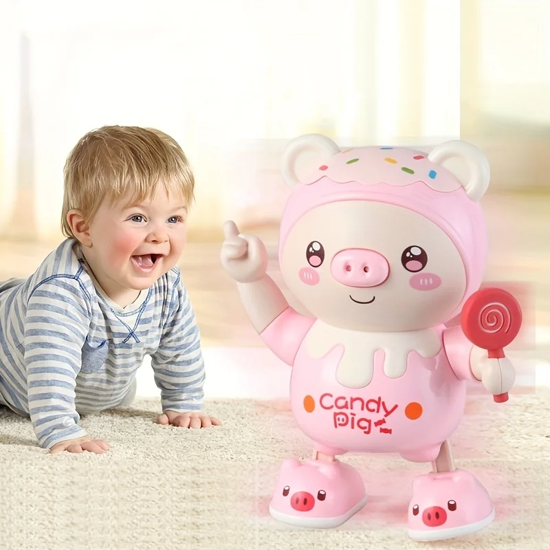 หมูไฟฟ้าพร้อมเสียงดนตรีขยับได้ - Kids Education Phone บทวิจารณ์และราคา