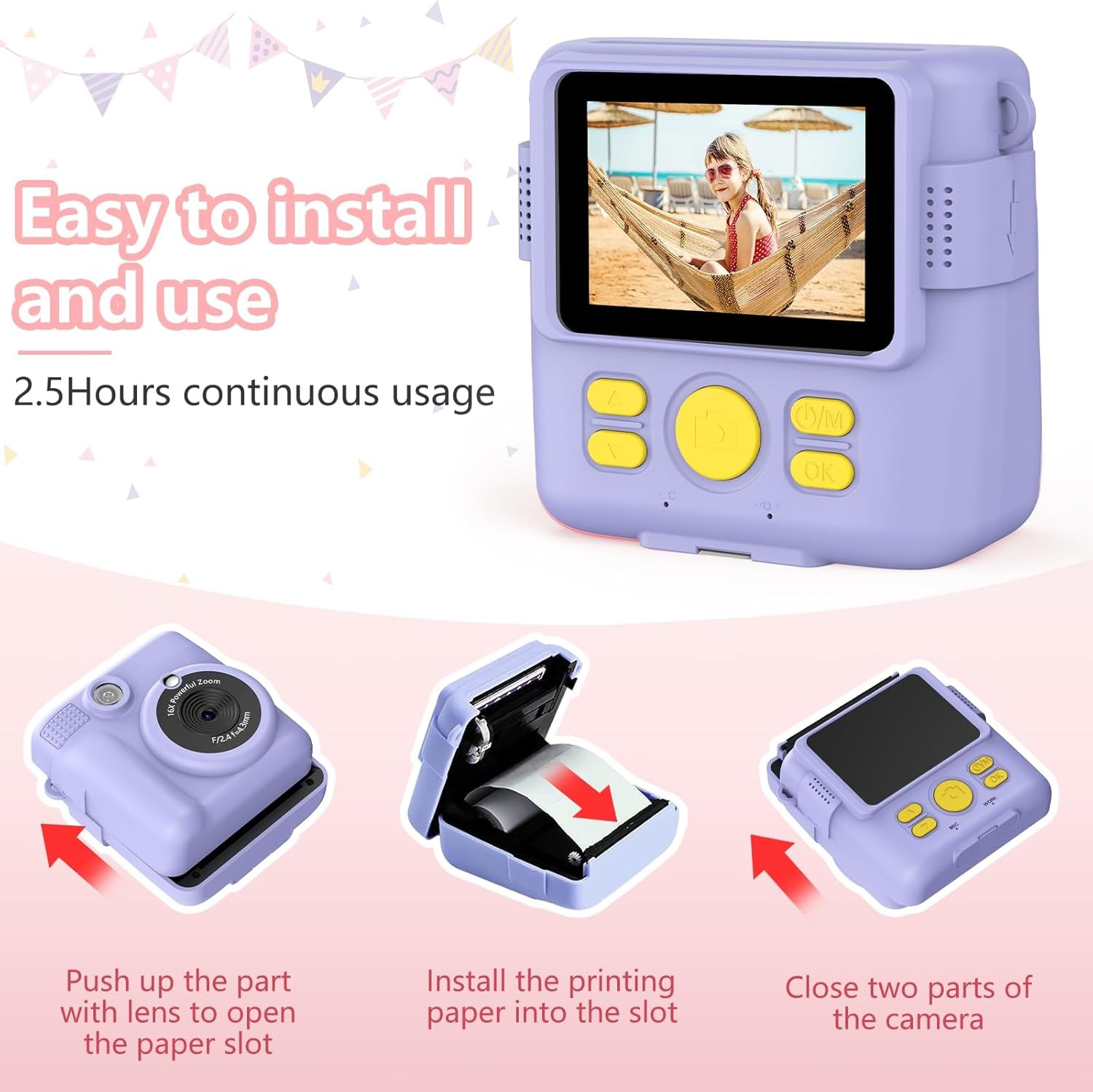 กล้อง Instantprint สำหรับเด็ก  - Kids Education News บทวิจารณ์และราคา