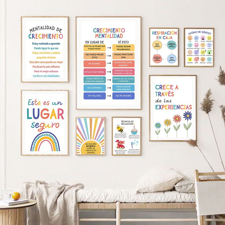 สโลแกนการศึกษาภาษาสเปนสายรุ้งซ - Kids Education Room บทวิจารณ์และราคา
