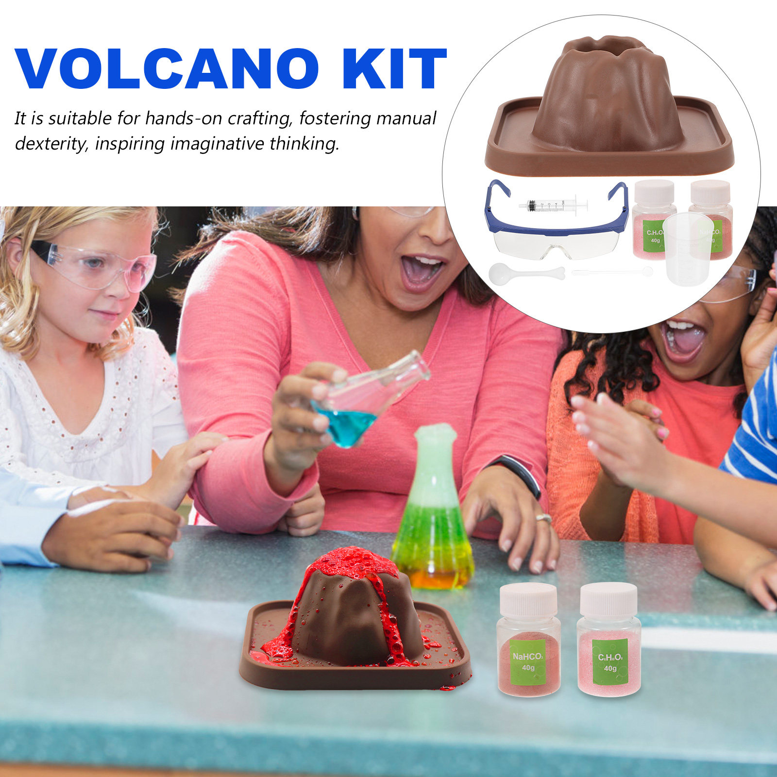 1 ชุดชุดทดลองการระเบิดของภูเขา - Science Kit Volcano บทวิจารณ์และราคา