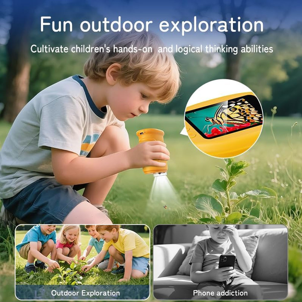 กล้องจุลทรรศน์พกพา 1000X สำหรั - Education Kids Definition บทวิจารณ์และราคา
