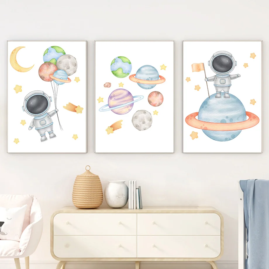 ภาพพิมพ์บนผ้าใบลายอักษรนักบินอ - Kids Education System บทวิจารณ์และราคา