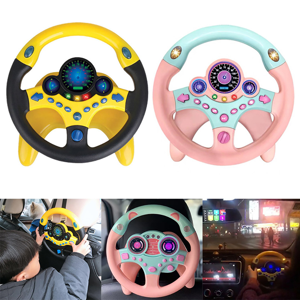 จําลองไฟฟ้าพวงมาลัยของเล่นแสงแ - Kids Education Phone บทวิจารณ์และราคา