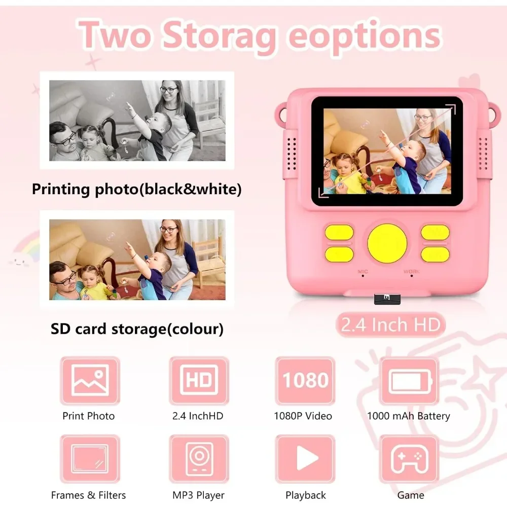 กล้องพิมพ์ทันทีสําหรับเด็ก กล้ - Kids Education News บทวิจารณ์และราคา