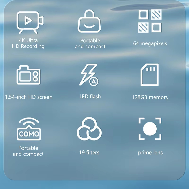 กล้องขนาดเล็กพกพา 4K 64MP เซ็น - Kids Education News บทวิจารณ์และราคา