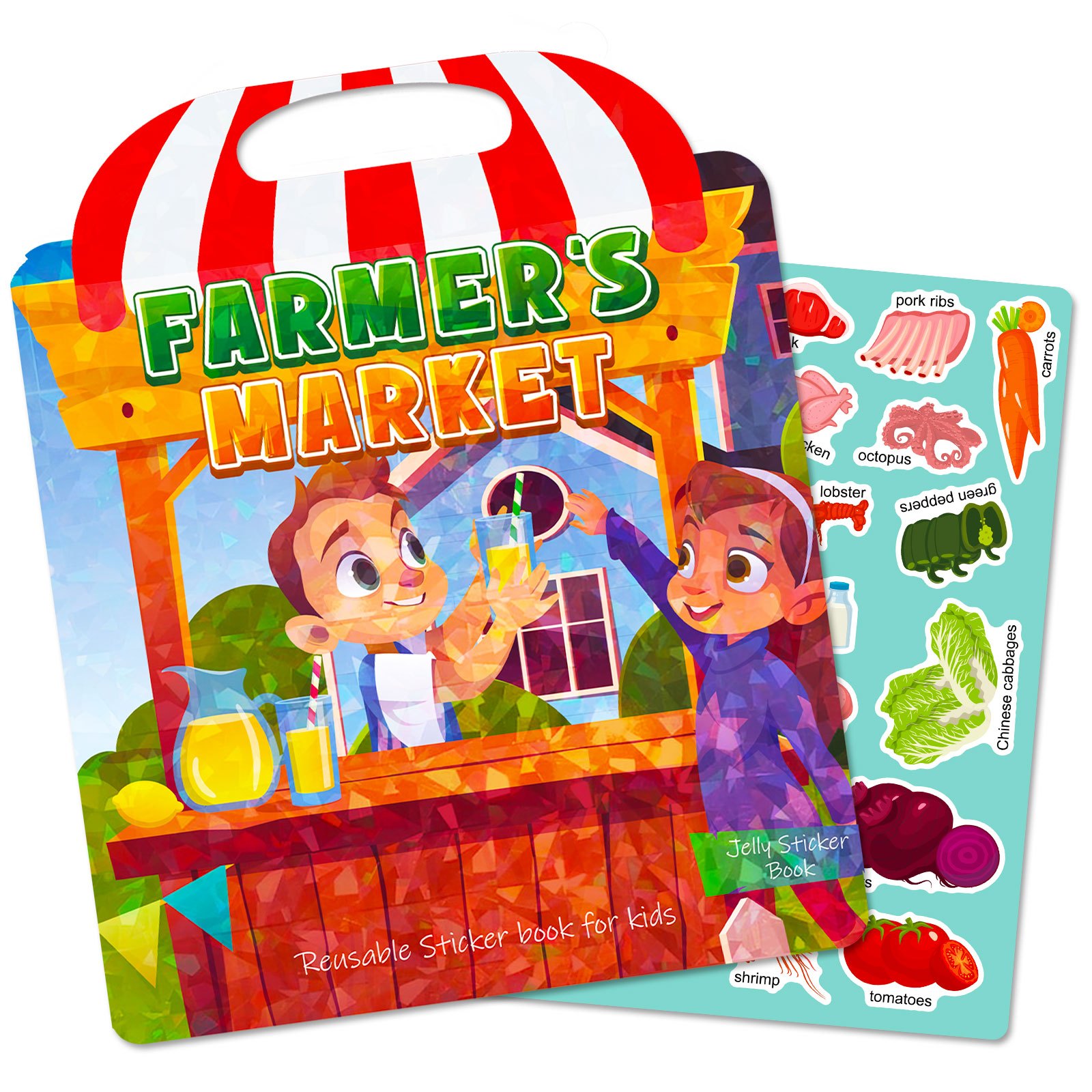 สติกเกอร์เยลลี่ธีมตลาดเกษตรกร  - Kids Education News บทวิจารณ์และราคา